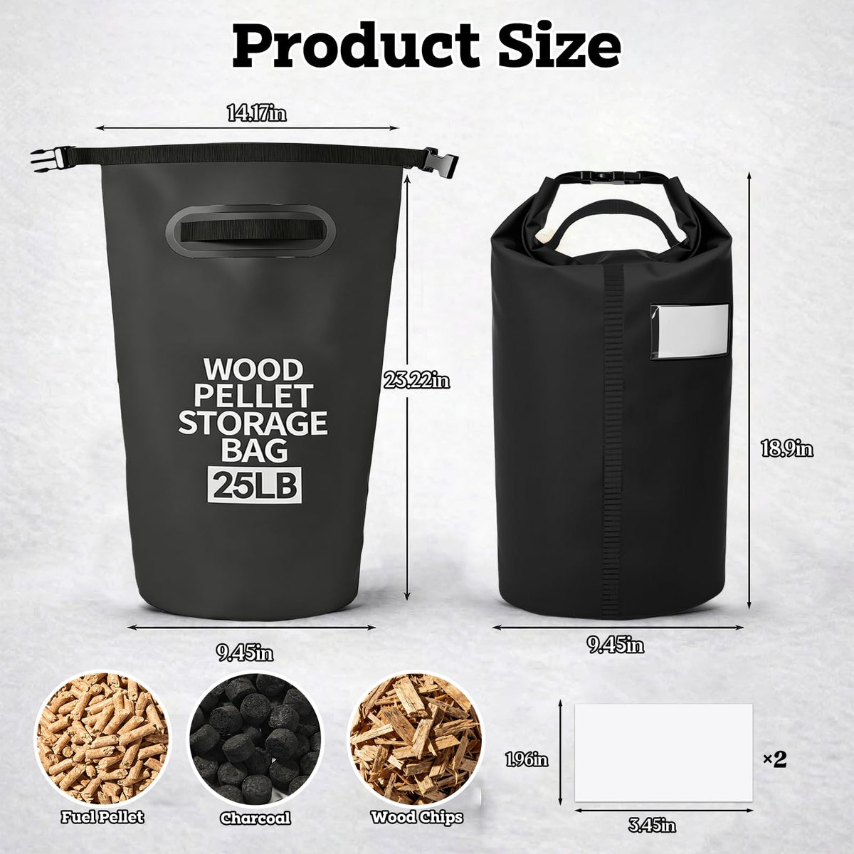 ComfyKit waterproof 500D PVC material shields pellets from rain and dust.