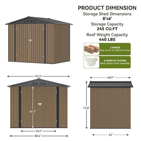COMHOMA shed top vents improve airflow and odor control