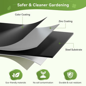 COMHOMA versatile bed ready for vegetables, herbs, and flowers in any garden.
