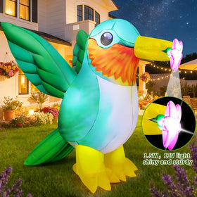 COMIN inflatable hummingbird setup for quick, eye-catching garden displays.