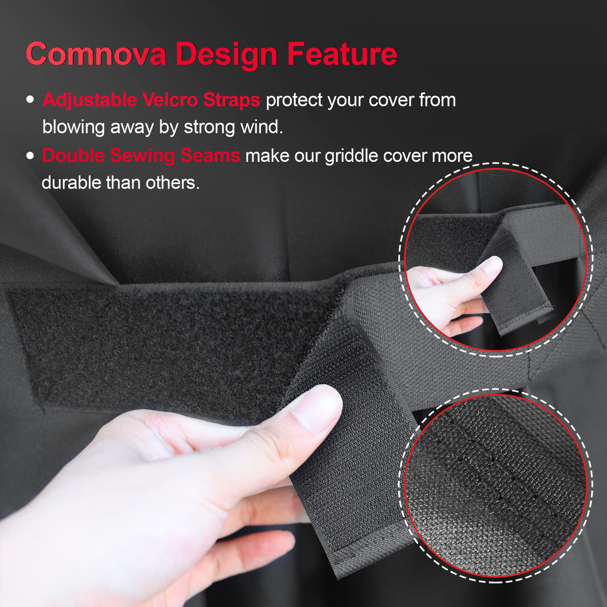 Comnova cover sized 59.5 x 26 x 33 inches for precise fit