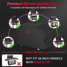 Comnova windproof Velcro securing the cover to the grill