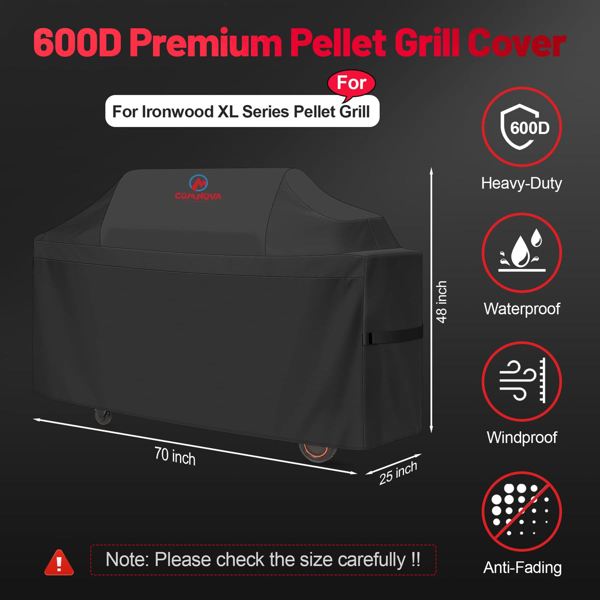 Comnova 600D oxford fabric close-up with waterproof coating