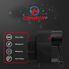 Comnova Outdoors adjustable Velcro bands secure the cover on windy days.