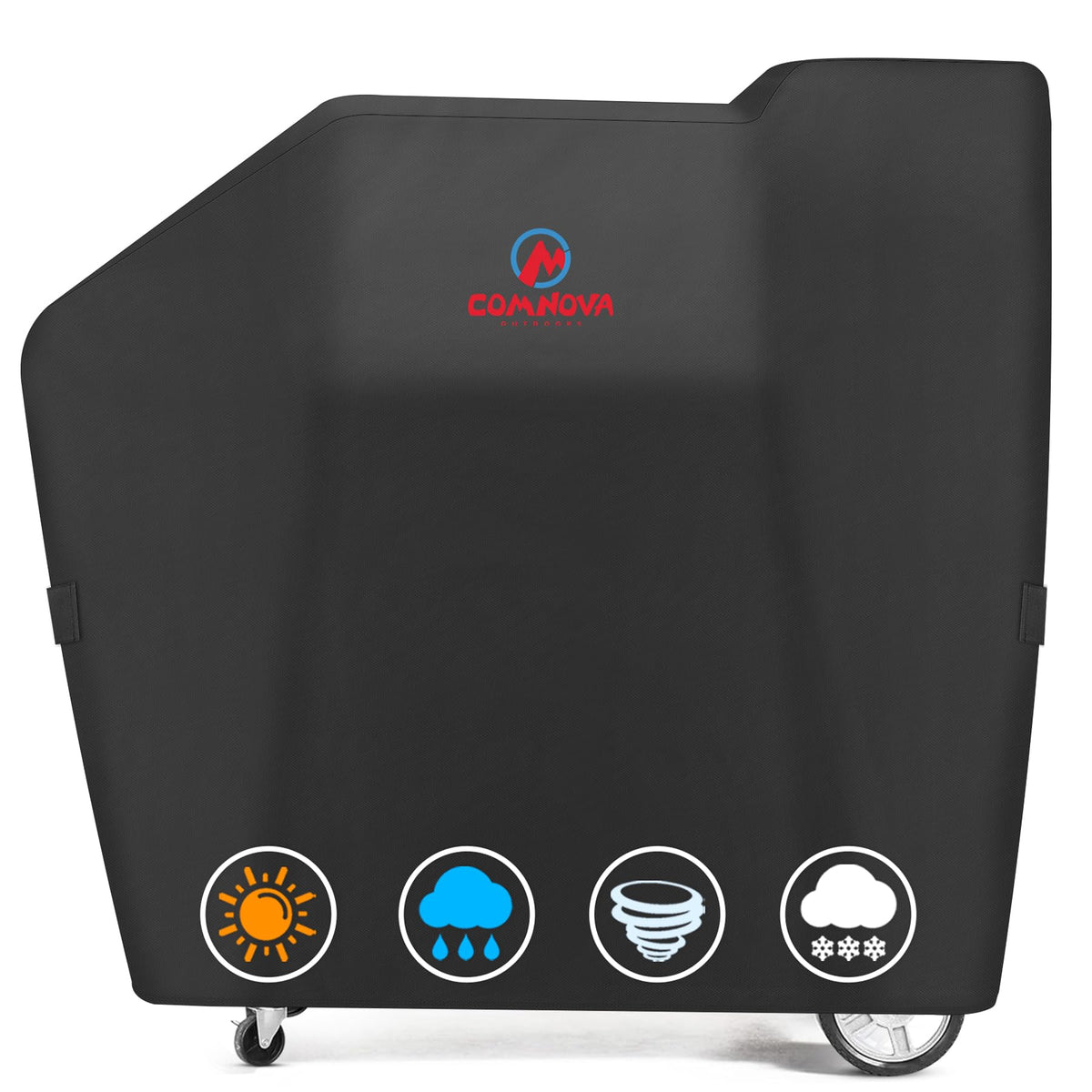 Comnova Outdoors grill cover on Masterbuilt Gravity Series for a precise fit and year-round protection