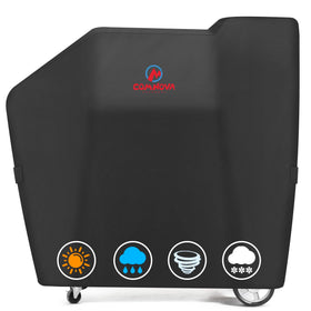 Comnova Outdoors grill cover on Masterbuilt Gravity Series for a precise fit and year-round protection