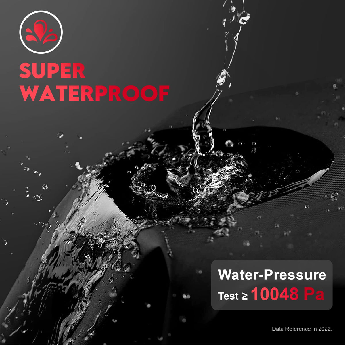 Comnova grill cover with Velcro straps secures the grill