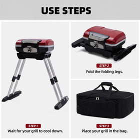 COMPEAK bag with VersaStand-compatible design stabilizing grill during transport