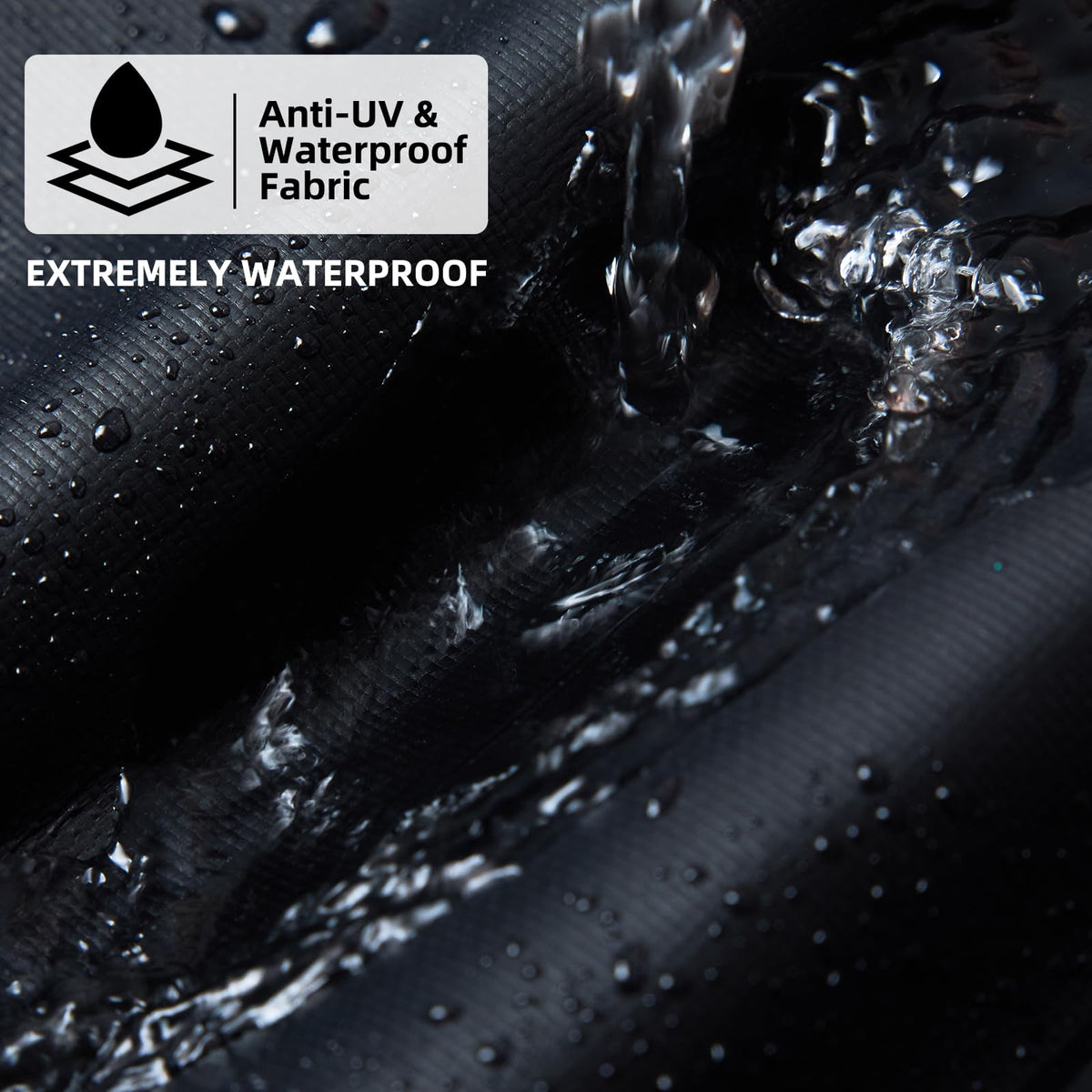 COMPEAK windproof design with drawstrings secures Arc Tread cover