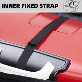 Durable tear-resistant fabric with reinforced stitching on COMPEAK bag