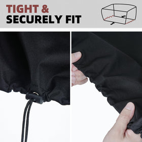 Protects dust, rain, and debris when stored between cooks.