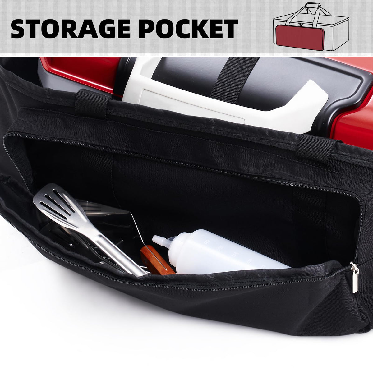 Water splash-resistant COMPEAK bag protecting CGG-180 in outdoor setting