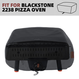 COMPEAK windproof cover with bottom drawstrings secures the oven during storms.