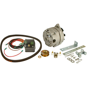 Complete Tractor one-wire alternator assembly shown for simple tractor electrical upgrade