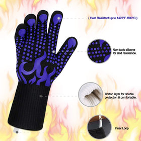 Comsmart gloves feature aramid fiber for heat and cut protection.