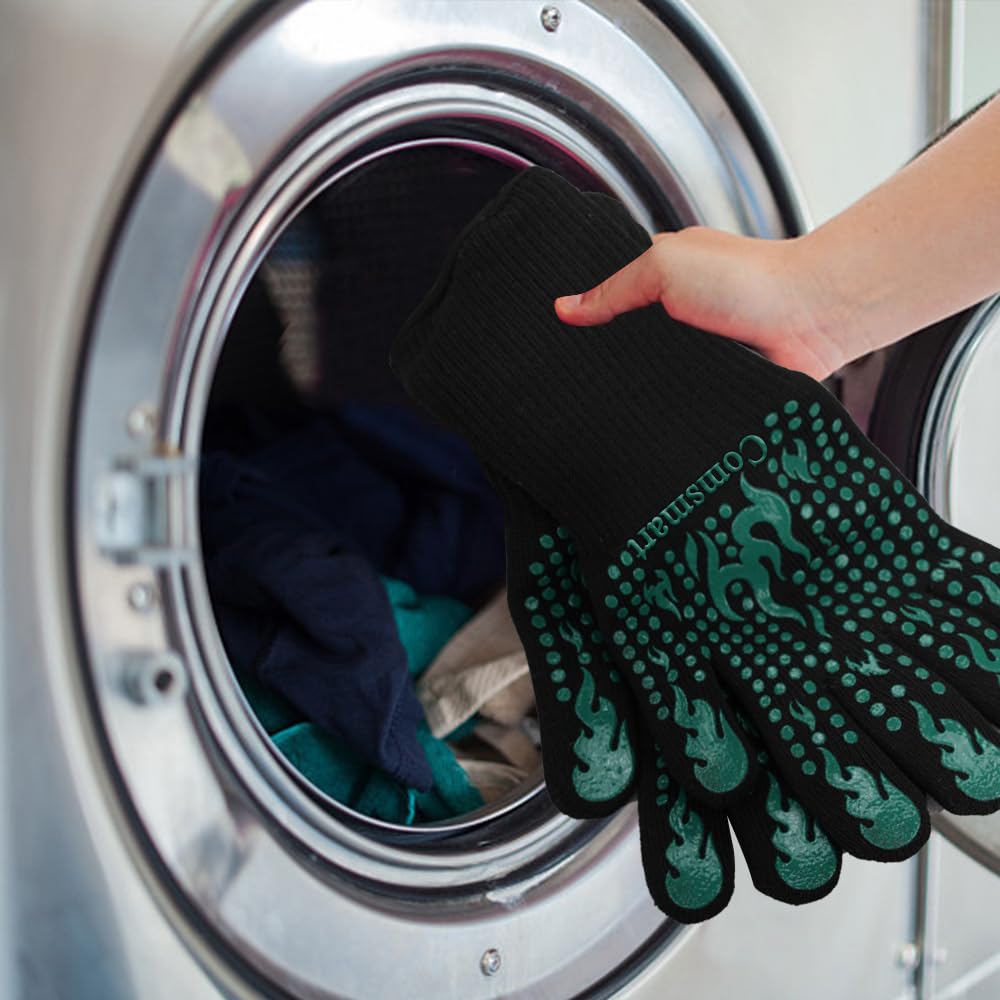 Comsmart gloves are machine washable with a hanging loop for drying