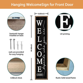 comurdyo Welcome-ish Sign front-door-display highlights seasonal porch decor.
