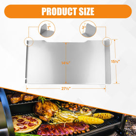 COMVIEE BCA1333 KIT0404 grease pan shown, compatible replacement part for easy grill maintenance.