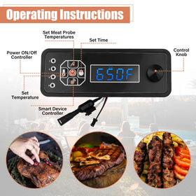 COMVIEE smart-device control enables remote temperature management during cooks