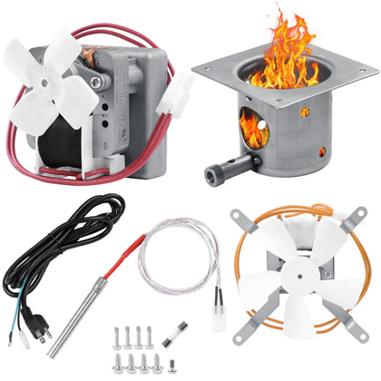 COMVIEE fire burn pot for pellet grills with durable heat distribution for even cooking
