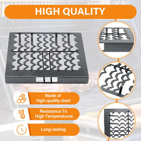 COMVIEE charcoal grate installs easily with no tools.