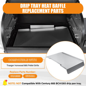 COMVIEE heat-diffusion tray emphasizes durable heat-resistant construction for reliable cooking.