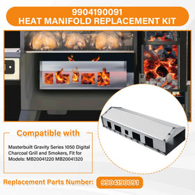 COMVIEE heat manifold kit crafted from high-quality steel for durable grill performance.