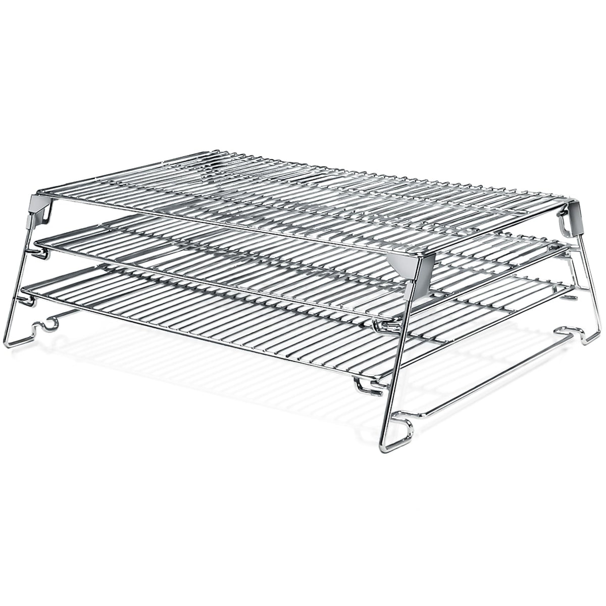 COMVIEE Jerky Rack with three-tier sliding shelves expanding space for barrel-style smokers