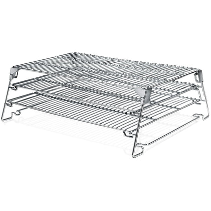 COMVIEE Jerky Rack with three-tier sliding shelves expanding space for barrel-style smokers