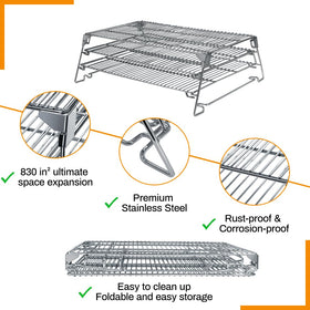 COMVIEE Jerky Rack fits multiple brands, versatile for various smokers