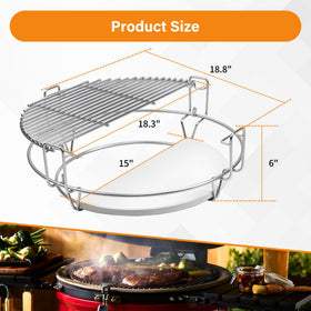 COMVIEE KJ-HDP half-moon heat deflector for improved indirect heat.