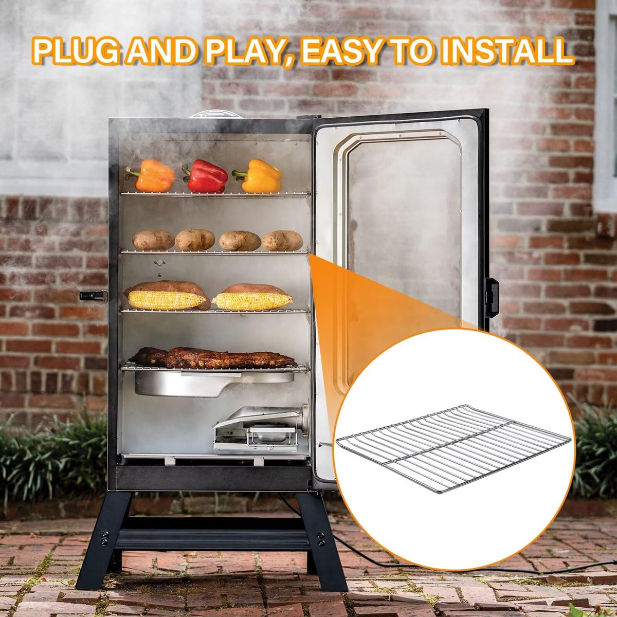 COMVIEE Masterbuilt 30in compatible grate set fits MB2007 series