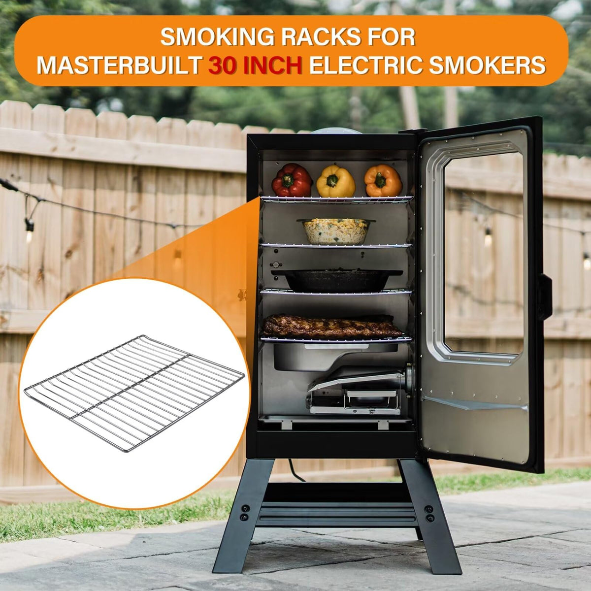 COMVIEE Masterbuilt 30in metal grid resists heat and corrosion