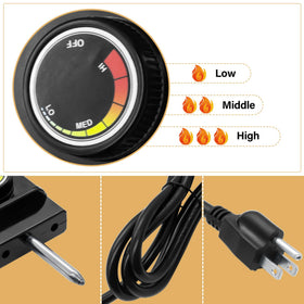 COMVIEE Masterbuilt analog smoker compatibility ensures easy replacement parts.