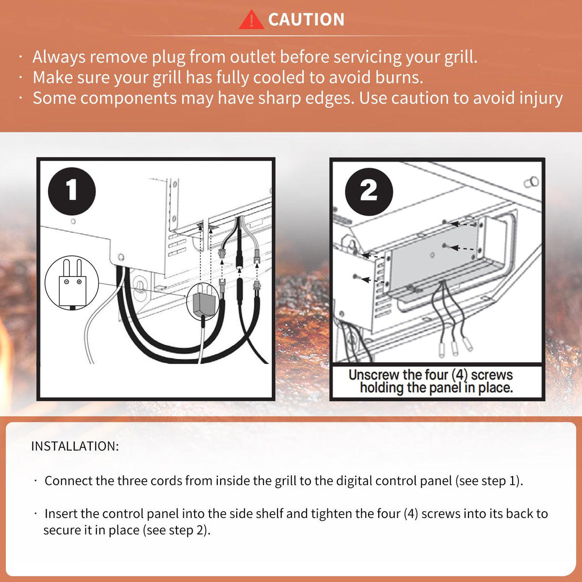 Non-WiFi control panel in use for reliable manual temperature control