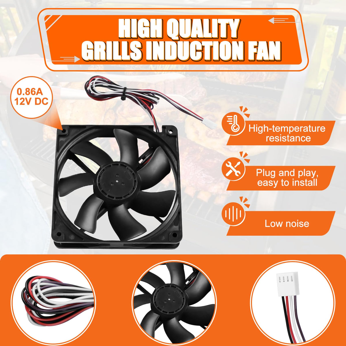 COMVIEE oven circulation fan replacement for consistent airflow