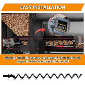 Compact auger kit restores pellet feed, reducing downtime for Pit Boss grills.