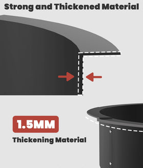 Comzinn curved edges design enhances safety and user comfort during setup.