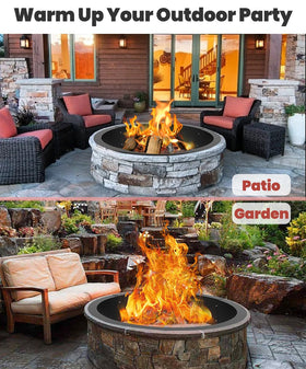 Comzinn versatile DIY fire pit ring suits camping, backyard, and patio projects.