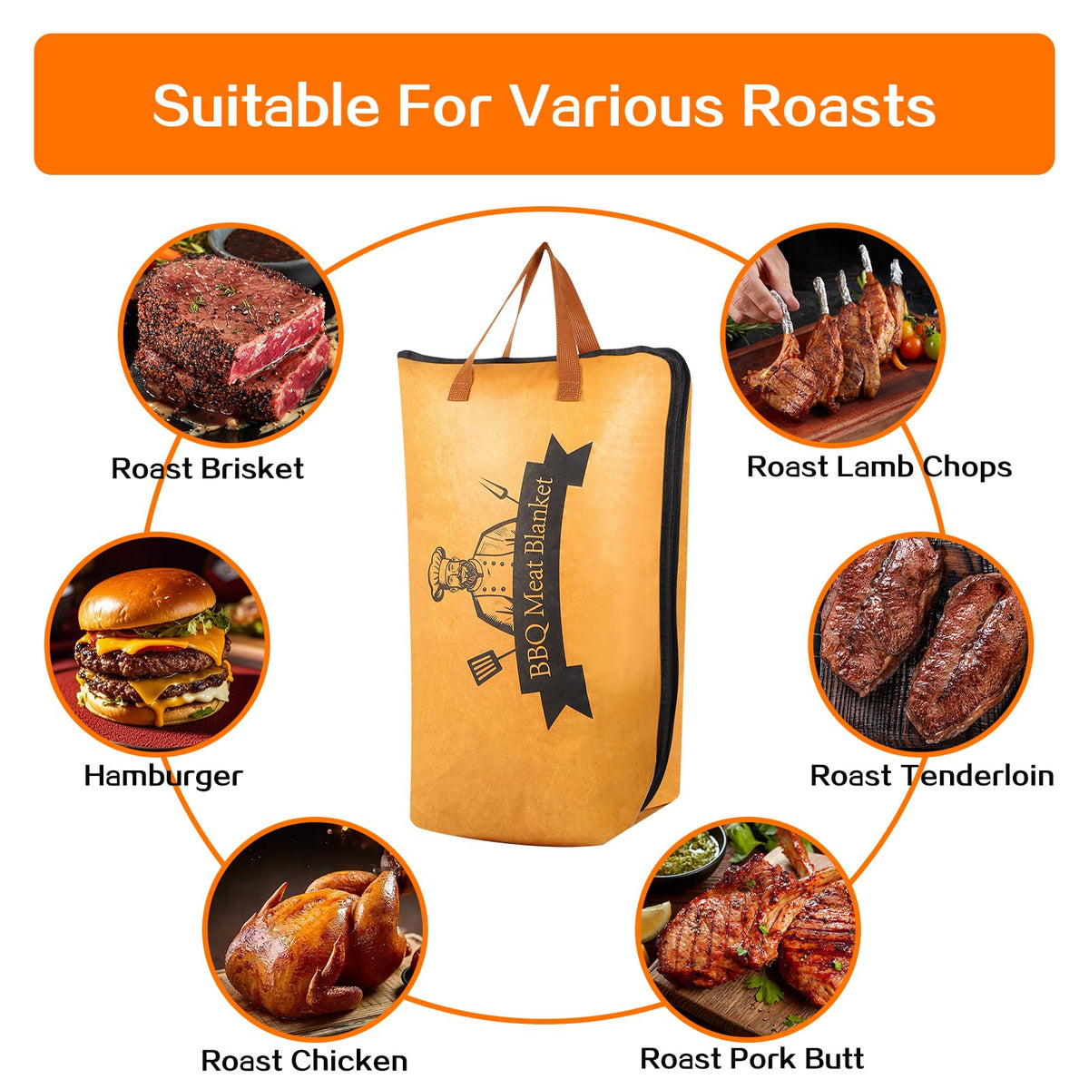Concons blanket supports large briskets during rest after smoking