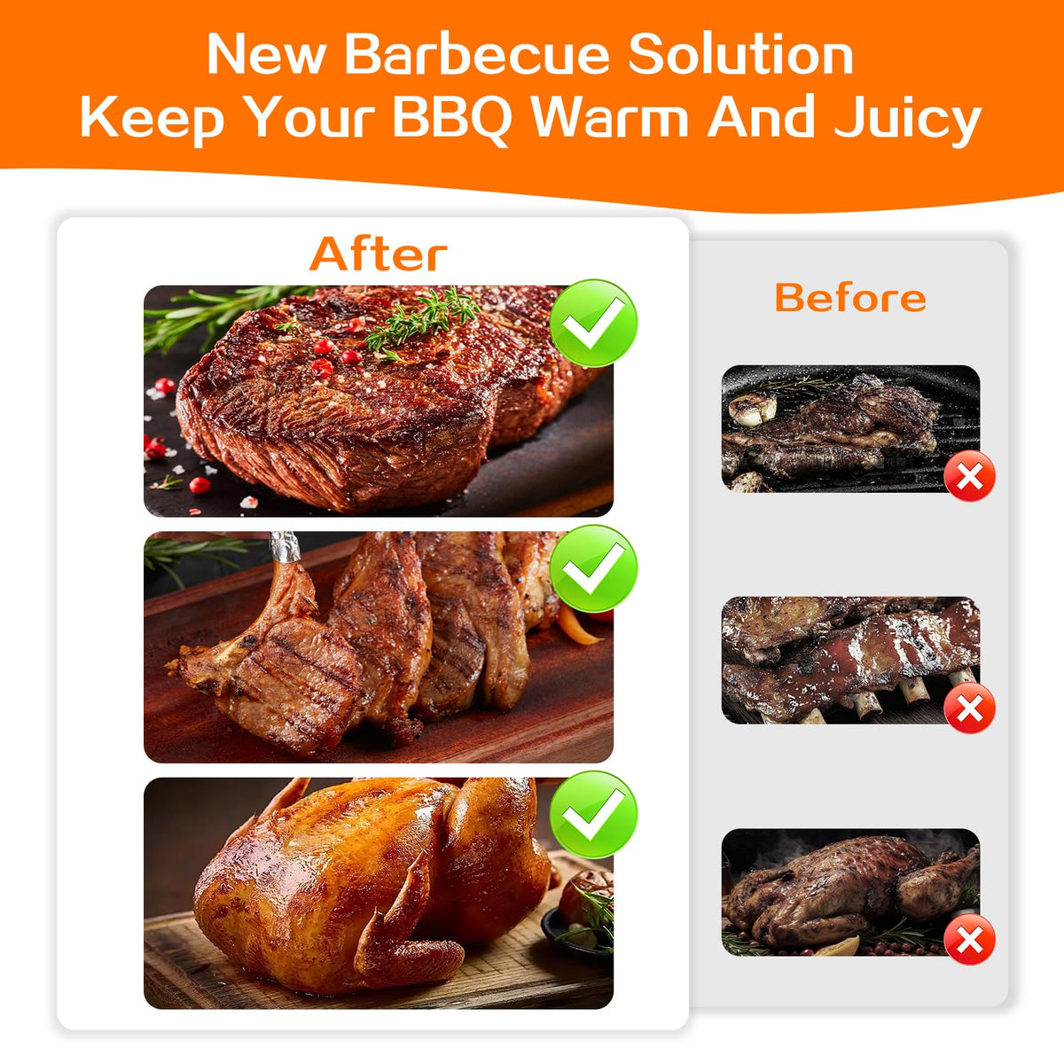 Concons BBQ blanket features five-layer insulation to keep meat moist during rest