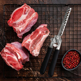 Concons black finish rib tool adds a sleek look to any grill set