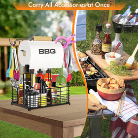 Concons Grill Caddy with one-handed carry design for easy transport at any campsite.