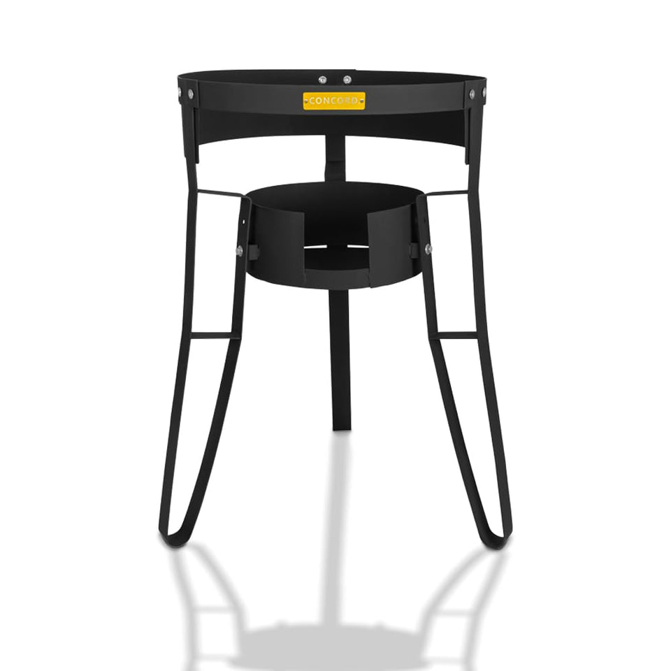 Concord Comal Stand for discada setup supports versatile outdoor cooking.