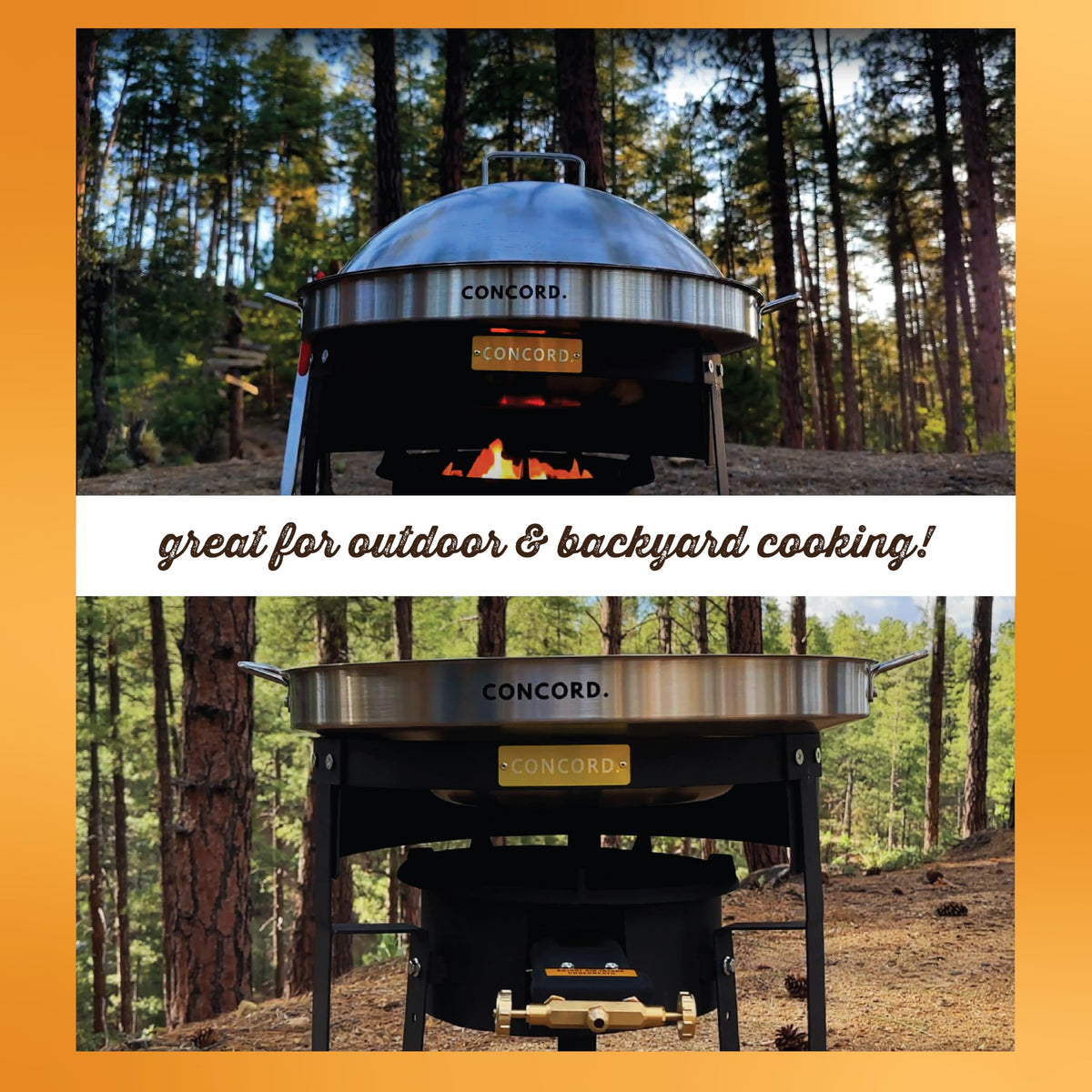 Concord Comal Stand ideal for outdoor kitchen setups.