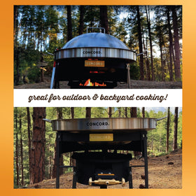 Concord Comal Stand ideal for outdoor kitchen setups.