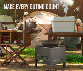 Concord heat-resistant gloves included for safe high-heat cooking.