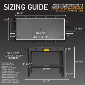 Concord The Block Station compatibility with Block Burner series for flexible setups