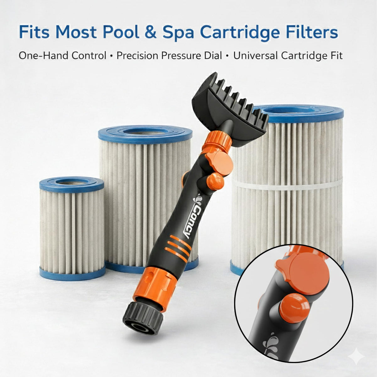 Universal compatibility with standard hoses for pool maintenance