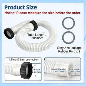 Conderyang 2ft hose designed for easy replacement and flexible pool setup